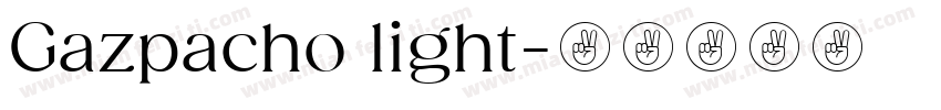 Gazpacho light字体转换
